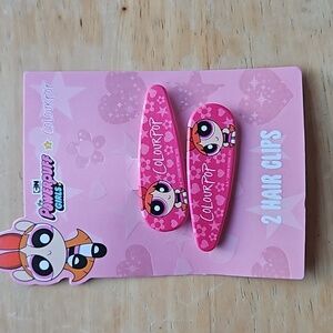 POWERPUFF GIRLS BLOSSOM 2 HAIR CLIPS